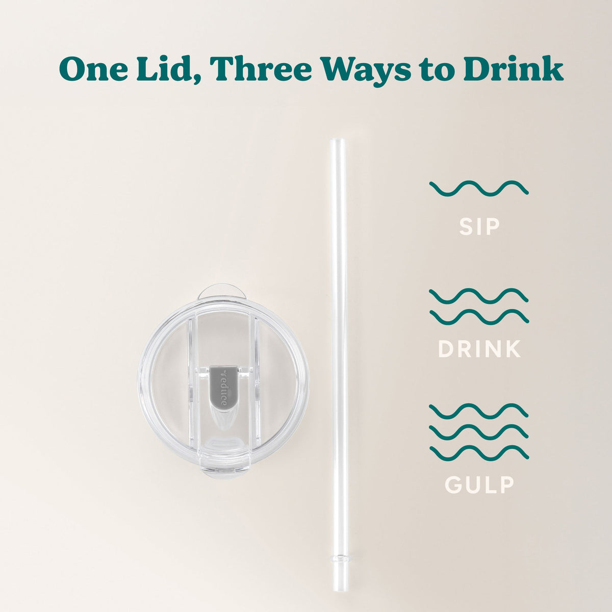 Cold1 Lid & Straw - Large